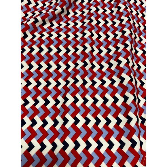Kona Sol One Piece Swimsuit Red White Chevron Zigzag Size 22 New Bathing Suit - Picture 7 of 10